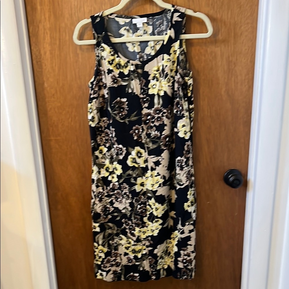 J Jill sleeveless floral dress XS